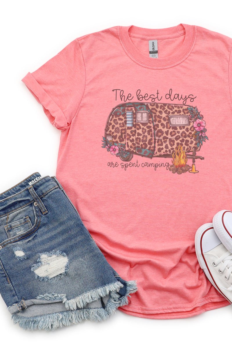 The Best Days Are Spent Camping Softstyle Adult T-Shirt - Wholesale Accessory Market