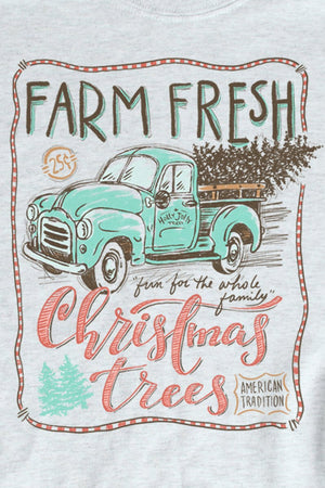 Sketch Farm Fresh Christmas Trees DryBlend Adult Long Sleeve Tee - Wholesale Accessory Market