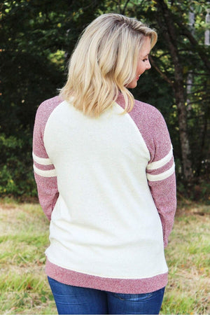 PROMO! Boxercraft Garnet and Oatmeal Cozy Contrast Pullover *Personalize It - Wholesale Accessory Market