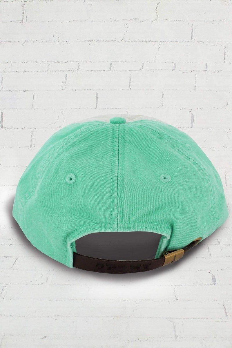 Seafoam and Ivory Colorblock Cap - Wholesale Accessory Market
