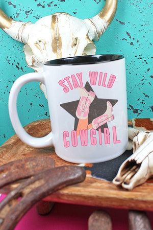 Stay Wild Cowgirl Two-Tone Mug - Wholesale Accessory Market