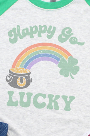 Happy Go Lucky Tri-Blend Unisex 3/4 Raglan - Wholesale Accessory Market