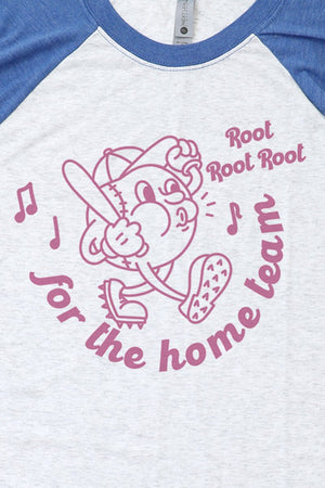 Root For The Home Team Tri-Blend Unisex 3/4 Raglan - Wholesale Accessory Market
