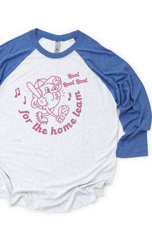 Root For The Home Team Tri-Blend Unisex 3/4 Raglan - Wholesale Accessory Market