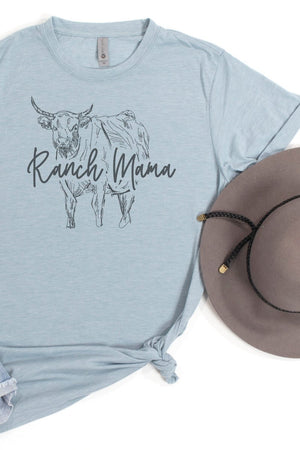 Steer Ranch Mama Life Poly/Cotton Tee - Wholesale Accessory Market