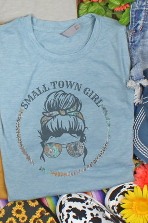 Messy Bun Small Town Girl Poly/Cotton Tee - Wholesale Accessory Market