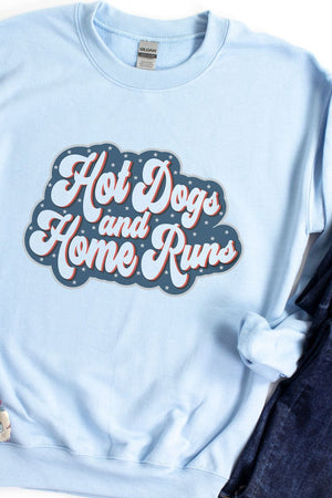 Hot Dogs And Home Runs Ecosmart Crewneck Sweatshirt - Wholesale Accessory Market