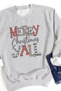 Doodle Merry Christmas Y'all Ecosmart Crewneck Sweatshirt - Wholesale Accessory Market