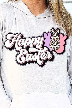 Outline Groovy Happy Easter Adult Soft-Tek Blend Long Sleeve Hoodie - Wholesale Accessory Market