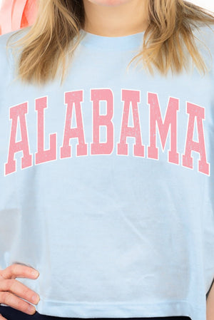 Athletic Varsity Alabama Women's Soft-Tek Blend Crop T-Shirt - Wholesale Accessory Market