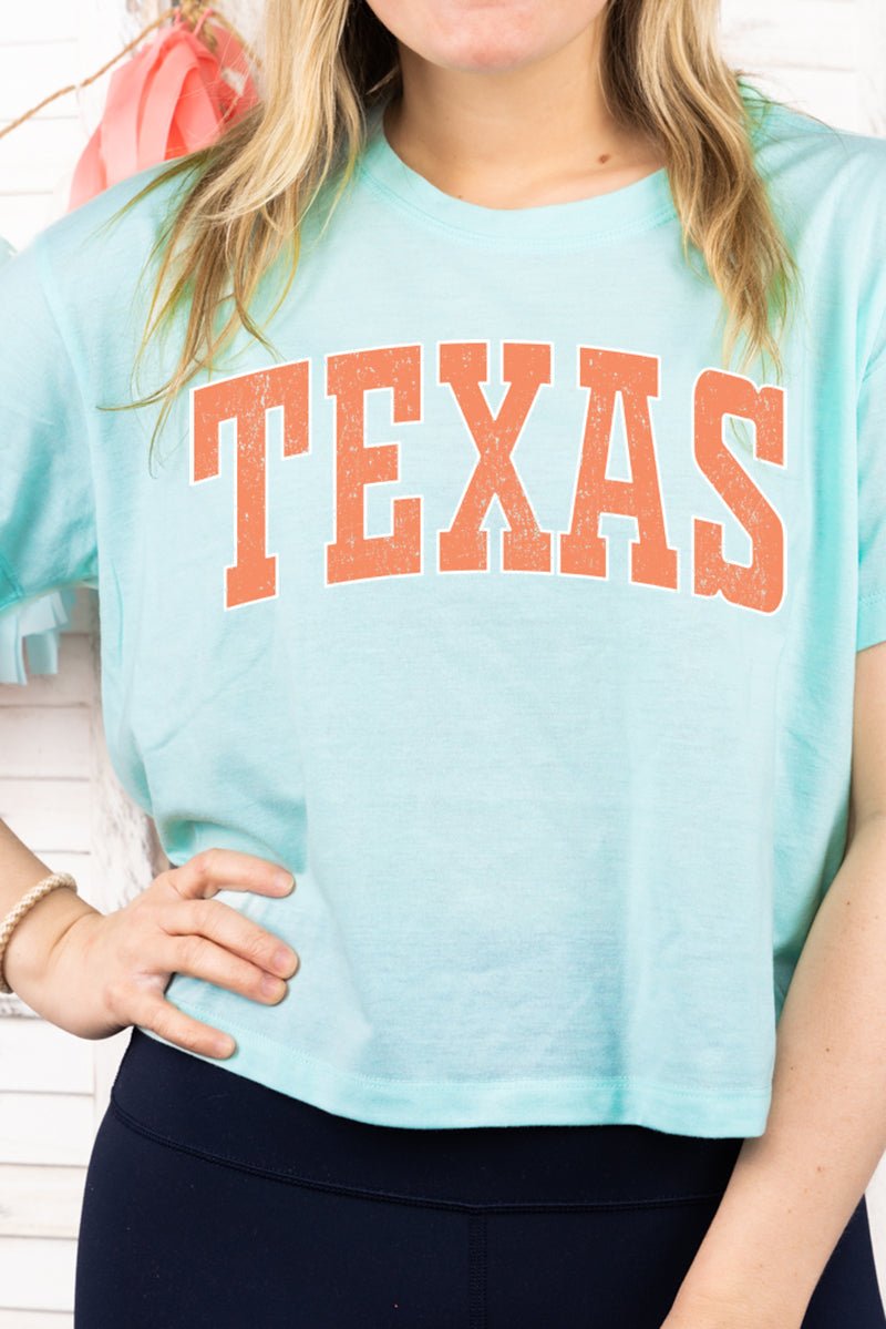 Athletic Varsity Texas Women's Soft-Tek Blend Crop T-Shirt