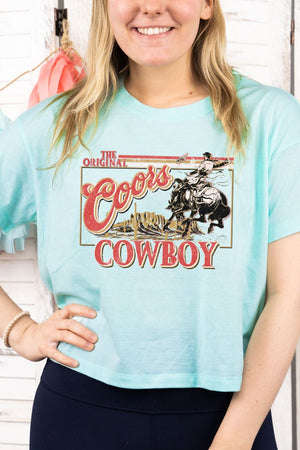 Coors Cowboy Women's Soft-Tek Blend Crop T-Shirt - Wholesale Accessory Market