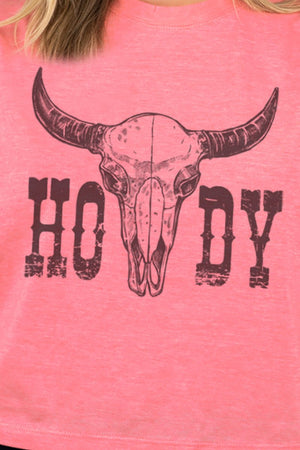 Howdy Steer Women's Soft-Tek Blend Crop T-Shirt - Wholesale Accessory Market