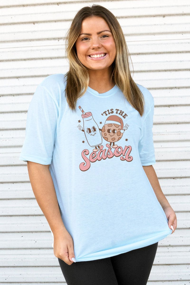 Milk And Cookie Season Adult Soft-Tek Blend T-Shirt - Wholesale Accessory Market