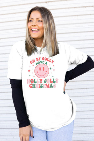Oh By Golly Christmas Adult Soft-Tek Blend T-Shirt - Wholesale Accessory Market