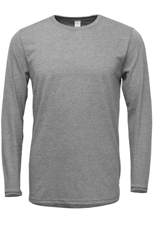 Give Thanks For He Is Good Adult Soft-Tek Blend Long Sleeve Tee - Wholesale Accessory Market