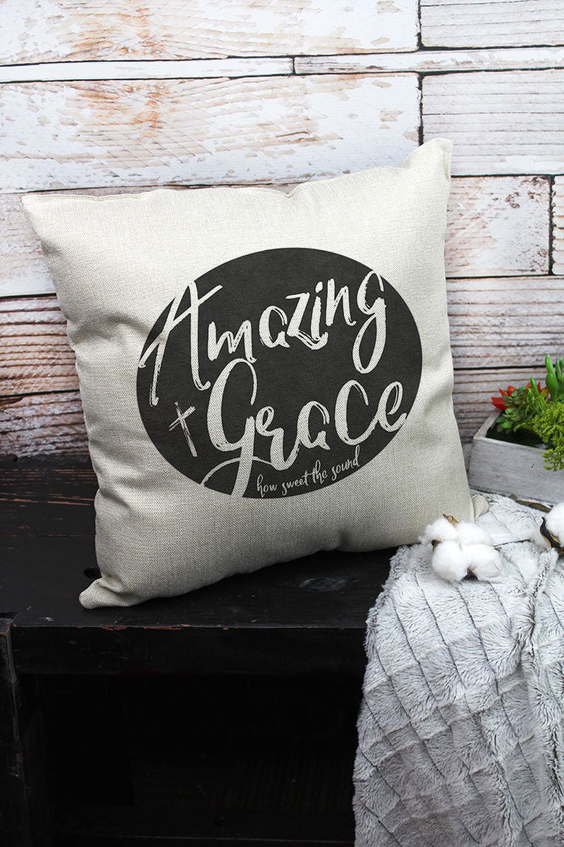 Amazing Grace Oval Decorative Pillow Cover - Wholesale Accessory Market