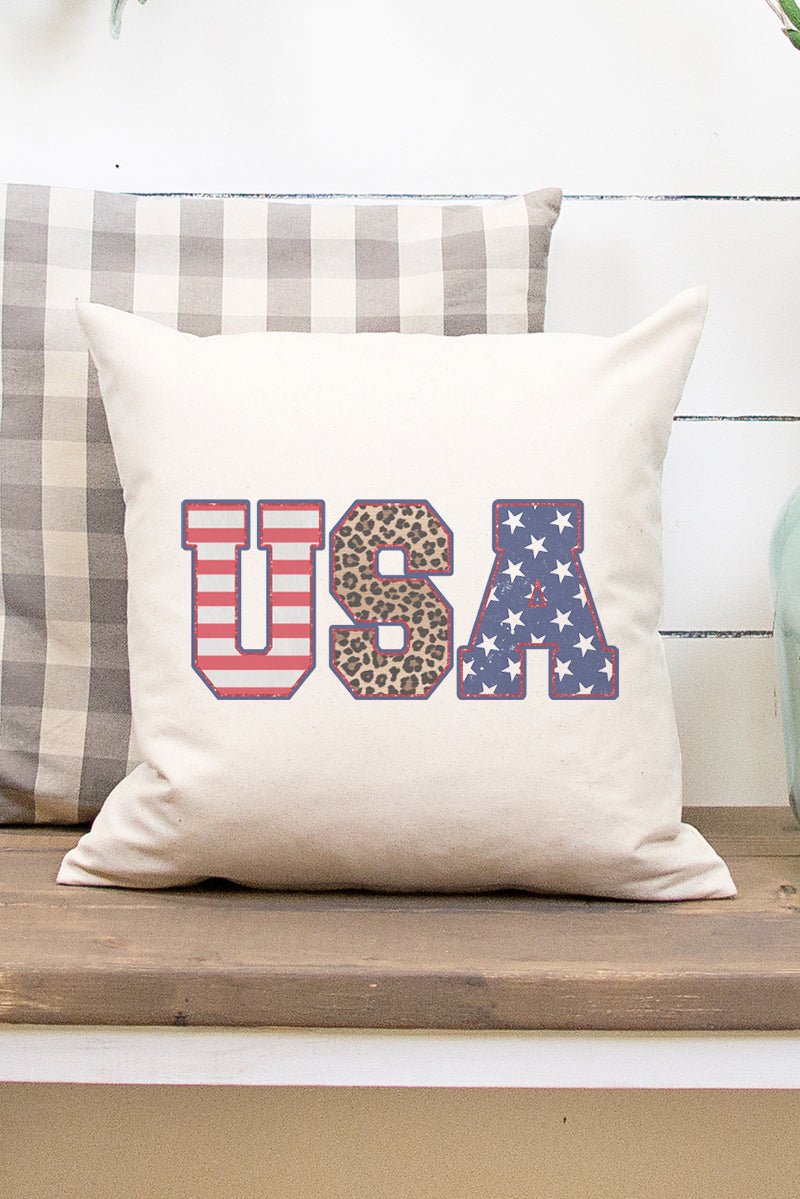 Glitter Leopard USA Decorative Pillow Cover - Wholesale Accessory Market