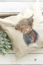 Stars And Stripes Highland Cow Decorative Pillow Cover - Wholesale Accessory Market