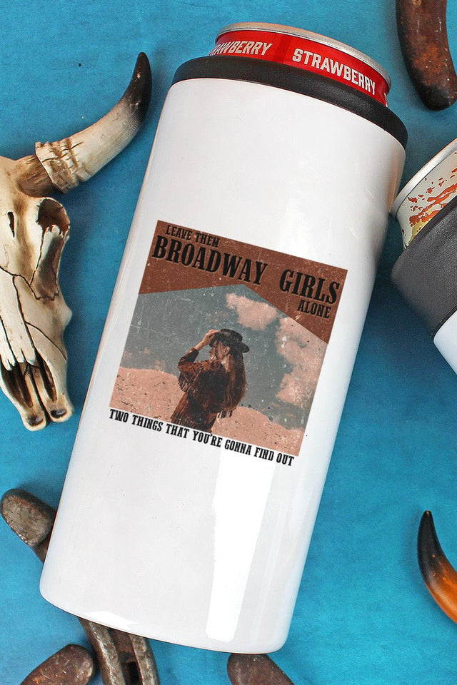 Vintage Leave Them Broadway Girls Alone Stainless Steel Slim Hugger - Wholesale Accessory Market