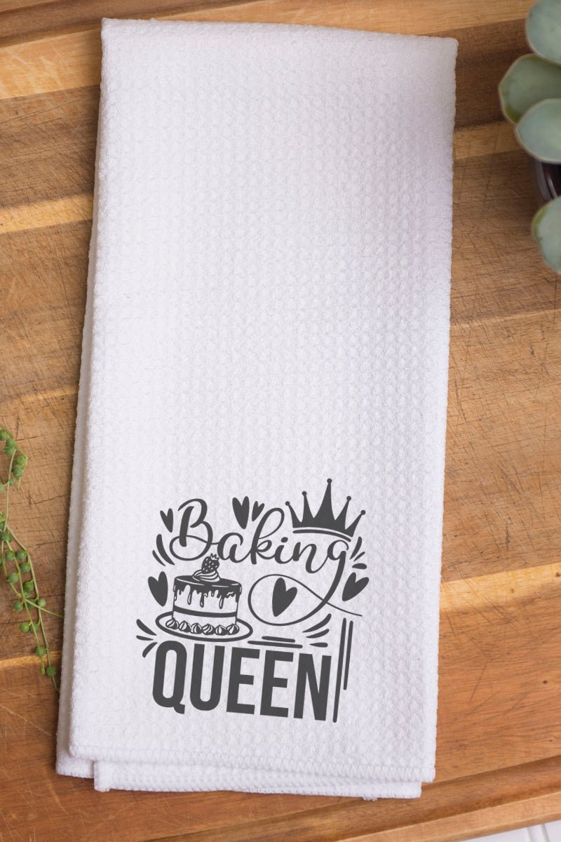 Baking Queen Waffle Kitchen Towel - Wholesale Accessory Market