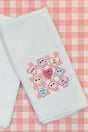 Conversation Heart Checkerboard Waffle Kitchen Towel - Wholesale Accessory Market