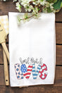 Doodle Land That I Love Waffle Kitchen Towel - Wholesale Accessory Market