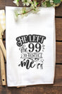 He Left The 99 Waffle Kitchen Towel - Wholesale Accessory Market