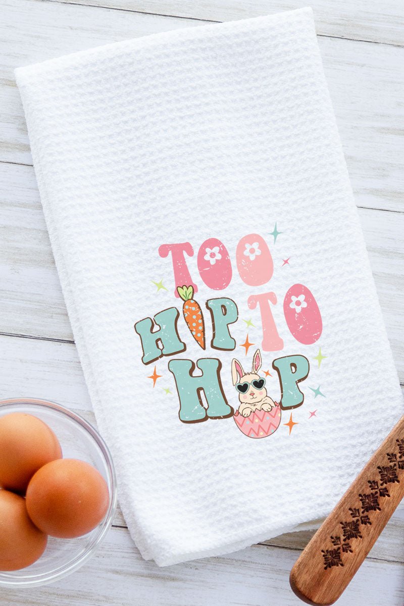 Too Hip To Hop Waffle Kitchen Towel - Wholesale Accessory Market