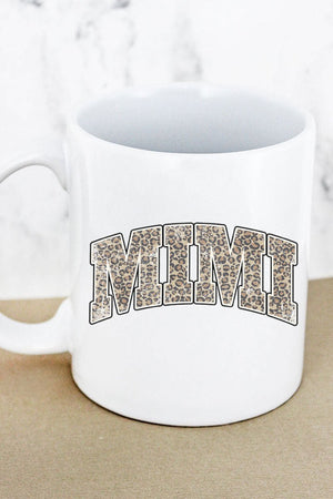 Arched Mimi Leopard White Mug - Wholesale Accessory Market