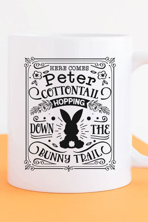 Here Comes Peter Cottontail White Mug - Wholesale Accessory Market