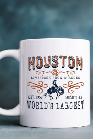Houston Livestock White Mug - Wholesale Accessory Market
