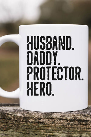 Protector Hero Daddy White Mug - Wholesale Accessory Market