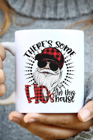 Santa There's Some Ho's In This House White Mug - Wholesale Accessory Market
