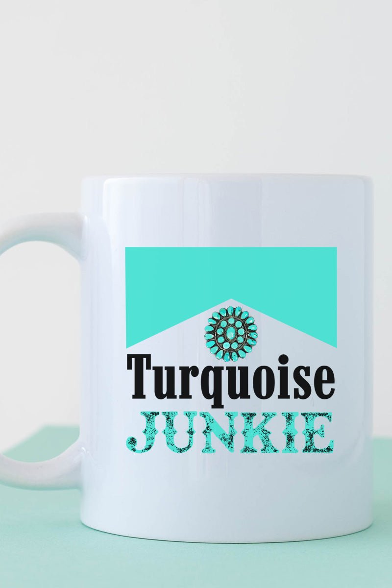 Turquoise Junkie White Mug - Wholesale Accessory Market