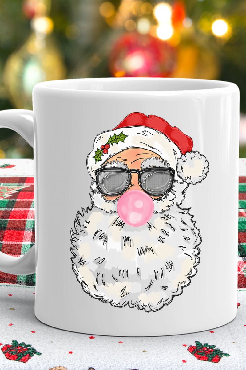 Vintage Bubblegum Santa White Mug - Wholesale Accessory Market