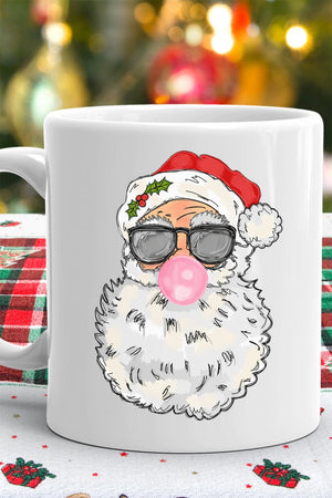 Vintage Bubblegum Santa White Mug - Wholesale Accessory Market