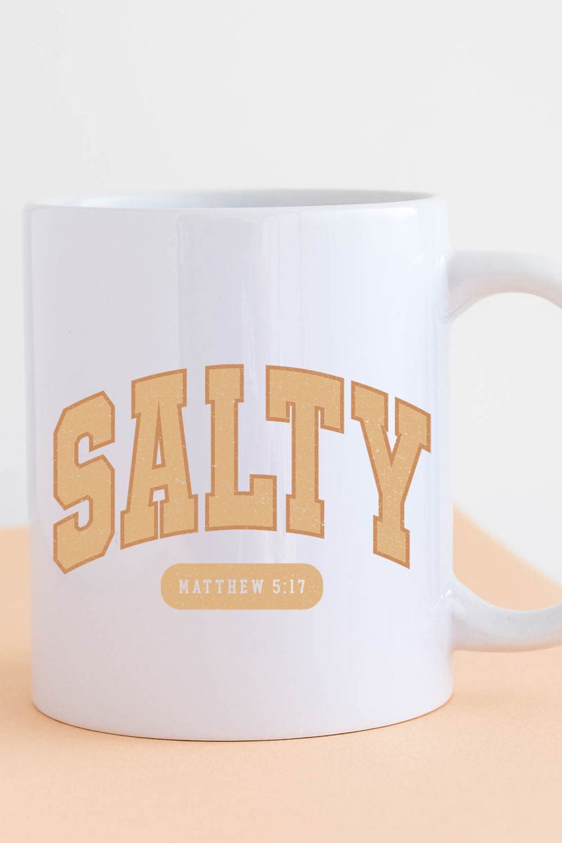 Vintage Varsity Salty White Mug - Wholesale Accessory Market