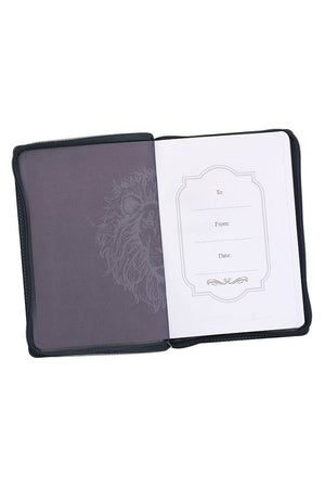 Joshua 1:9 'Strong & Courageous' LuxLeather Zippered Journal - Wholesale Accessory Market