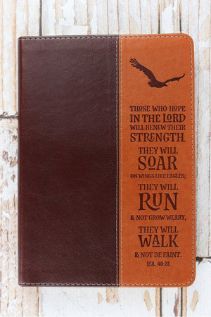 Isaiah 40:31 'Soar on Wings...' Luxleather Journal - Wholesale Accessory Market