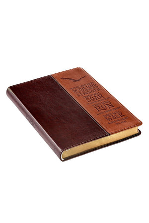 Isaiah 40:31 'Soar on Wings...' Luxleather Journal - Wholesale Accessory Market