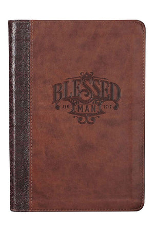 Blessed Man LuxLeather Flexcover Zippered Journal - Wholesale Accessory Market