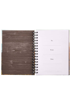 Joshua 1:9 'Be Strong And Courageous' Large Wirebound with Elastic Journal - Wholesale Accessory Market