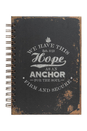 Hebrews 6:19 'Hope As An Anchor' Wirebound Journal - Wholesale Accessory Market