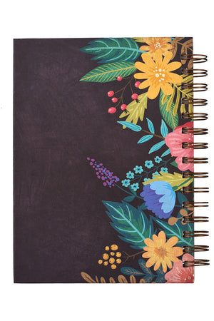 Matthew 19:26 Floral Wreath Wirebound Journal - Wholesale Accessory Market