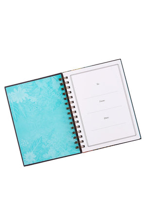 Matthew 19:26 Floral Wreath Wirebound Journal - Wholesale Accessory Market