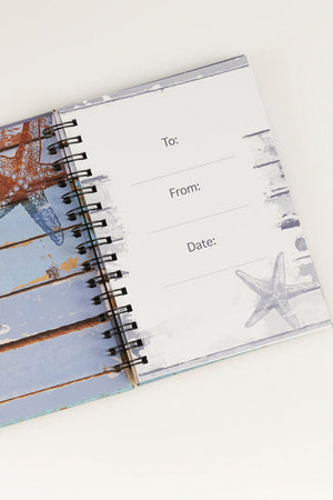 Be Still and Know Coastal Large Wirebound Journal - Wholesale Accessory Market