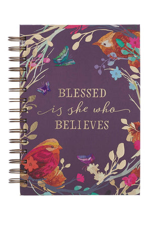 Blessed Is She Who Believes Wirebound Journal - Wholesale Accessory Market