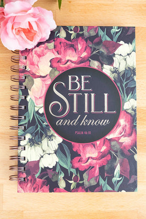 Be Still And Know Large Wirebound Journal - Wholesale Accessory Market