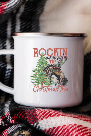 Cowboy Rockin' Around The Christmas Tree Campfire Mug - Wholesale Accessory Market